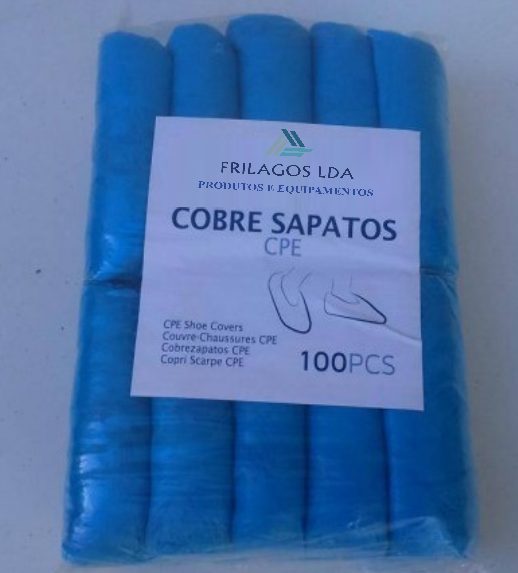 Cobre Sapatos Azul Em Pvc 100 Unidades                      