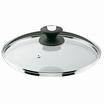 Tampa De Vidro 14Cm C/Respiradouro Bordo Inox Lacor         