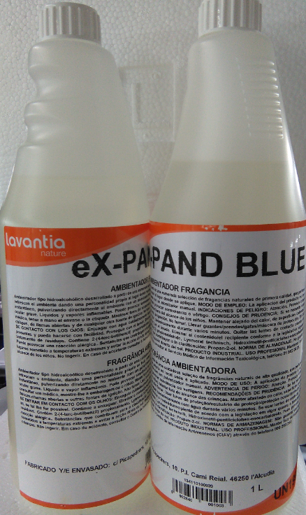Ex-Pand Blue Fragrancia De Aroma Suave 1Lt Lavantia         