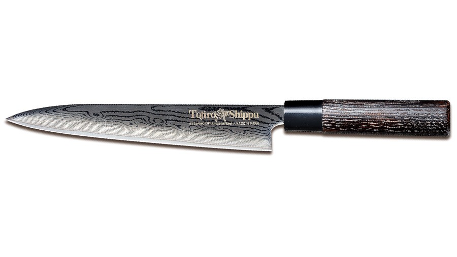 Faca Para Carnes Frias Tojiro Linha Shippu Black 27Cm       