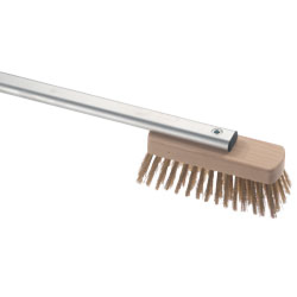 Escova De Aço C/Cabo Aluminio Para Forno 1550Mm             