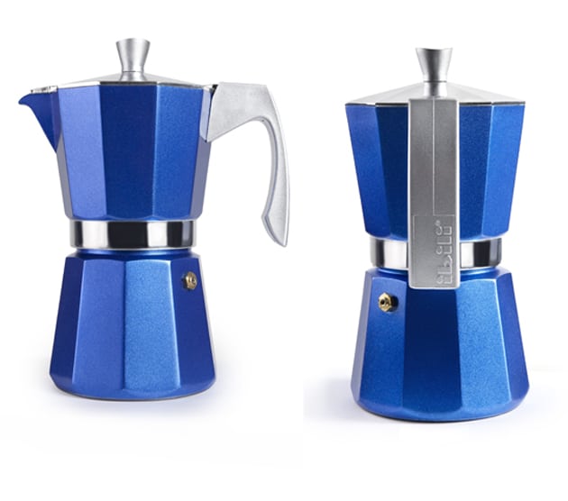 Cafeteira Express Evva Blue 9 Chav. 450Ml Aluminio  Ibili   