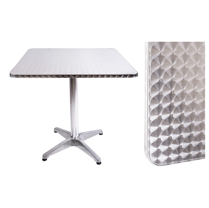 Mesa Aluminio Quad.70X70X70Cm Alt.Rjt-A002T                 