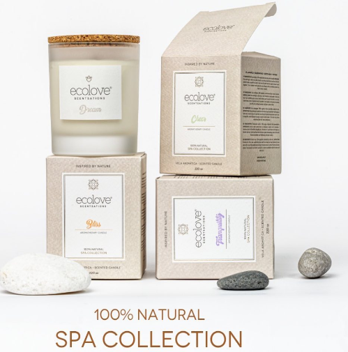 Vela Aromaterapia Spa Collection-Tranquility-220Gr Ecolove  