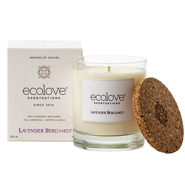 Vela Aromática Lavender Bergamot 225Gr Ecolove              