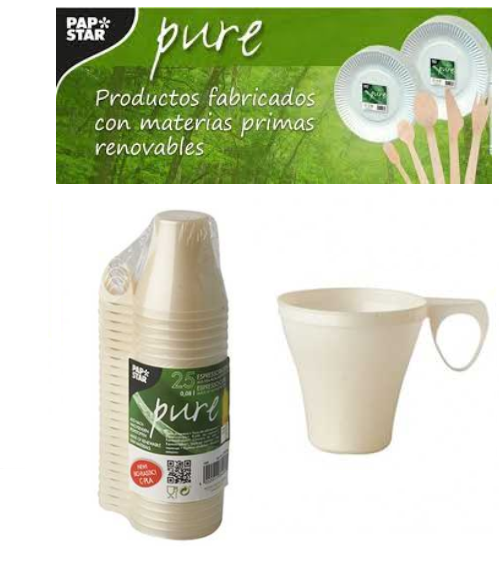 Chavena De Café, C-Pla Pure 0,08Lt 6X5,7Cm Natura  25 Unid  