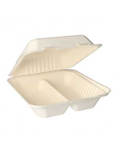 Caixas Cana De Açucar 2 Compartimentos 22X20X7,7Cm 25 Uni   