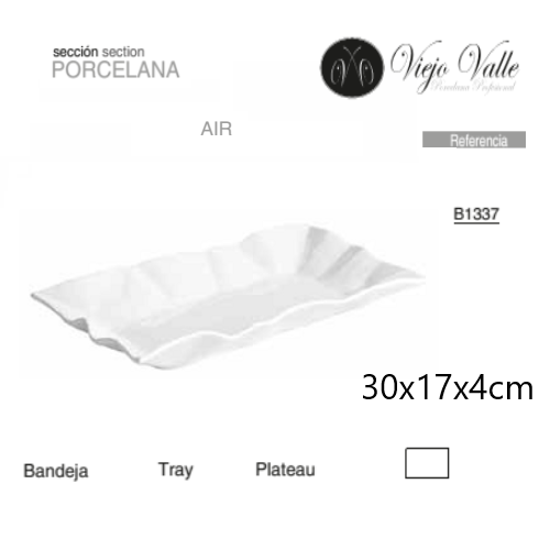 Travessa Porcelana Ari  30X17X4Cm Viejo Valle               