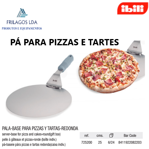 Pá Para Pizzas E Tartes 25Cm Ibili                          