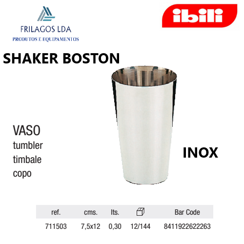 Shaker Boston Inox 300Ml  Ibili                             