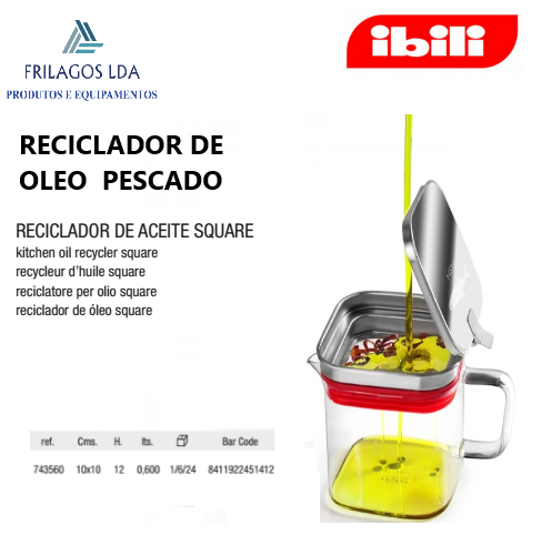 Reciclador De Oleo De Pescado 0,6Lt  Ibili                  