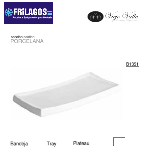 Travessa Porcelana 28X12,5X3Cm  Viejo Valle                 