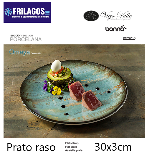Prato Bonna Gourmet Omeya 30X3Cm Viejo Valle                