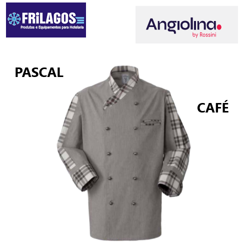 Jaleca Chef Pascal Café Algodão Tamanho. Xxl                