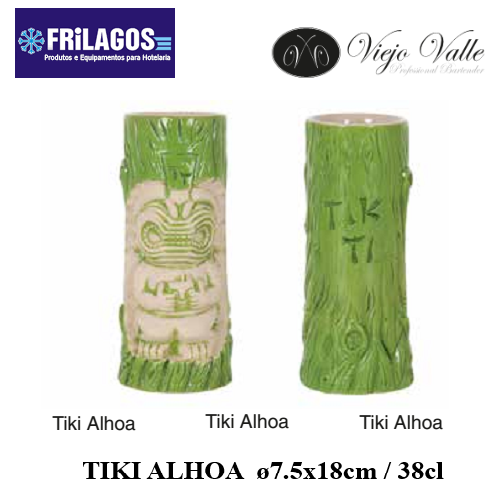 Tiki Alhoa Ø7.5X18Cm / 38Cl  Viejo Valle                    