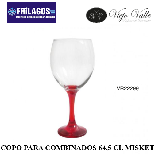 Copo Para Combinados Pé Vermelho 64,5Cl Misket Lav          