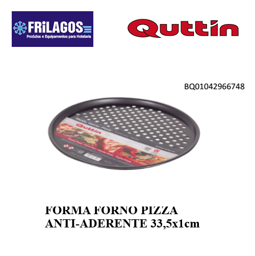 Forma Forno Pizza Anti-Aderente 33,5X1Cm Quittin            