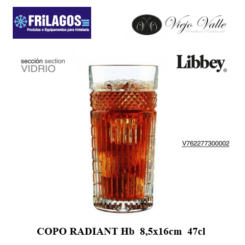 Copo Radiant Cooler 8,5X16Cm 47Cl Libbey                    