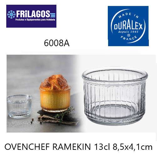 Conjunto 4 Ramequins 13Cl 8,5X4,4Cm Vidro 300ºc Duralex     