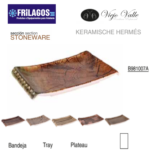 Travessa Rectangular Hermes 30X17X3Cm Viejo Valle           