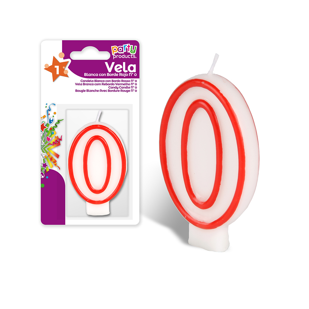 Vela De Aniversário Nº0  Unidade                            