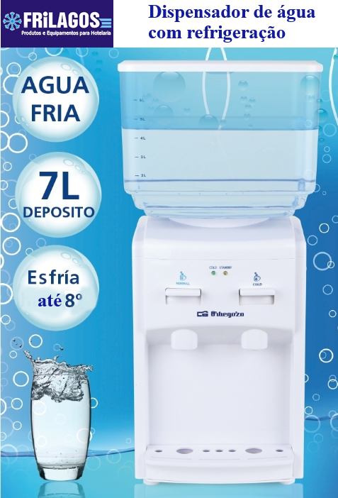 Dispensador De Agua C/Refrigerador  7Lts Obergozo           