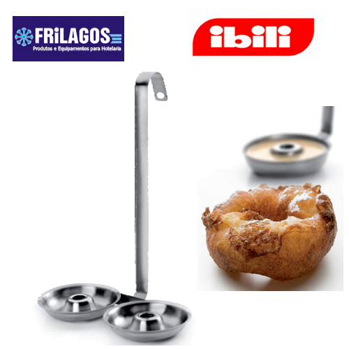 Concha Inox Formadora De Donuts Dupla 7,5X2Cm Ibili         