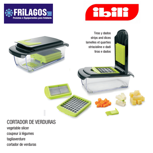 Cortador De Verduras Tiras E Cubos Ibili                    