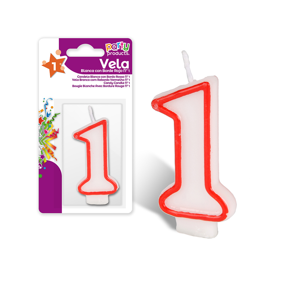Vela De Aniversário Nº1  Unidade                            
