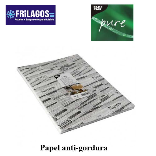 Papel Anti Gordura 35X25Cm Newsprint 1Kg Papstar            