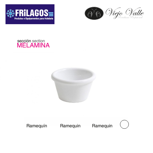 Ramequin  Melamina  Branco  Ø6.2X3.6Cm  Viejo Valle         