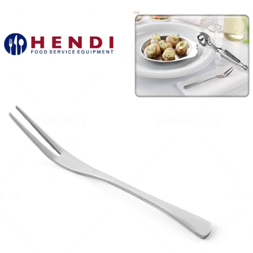 Garfo Para Ostras/Caracois Inox 130Mm Conj. 6 Unid. Hendi   