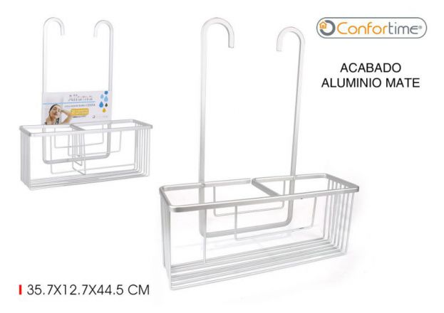 Organizador Wc Aluminio 25,7X12,7X44,5Cm Confortime         