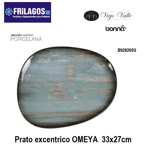 Prato Excentrico  Bonna Gourmet Omeya 33X27Cm Viejo Valle   