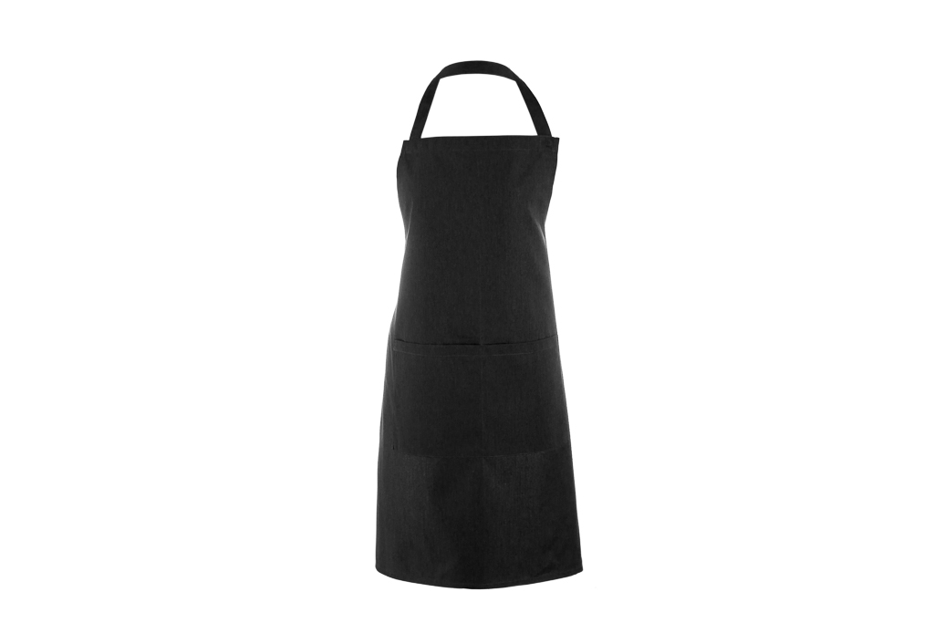 Avental Peito C/Bolsos Preto 70X100 Cm                      