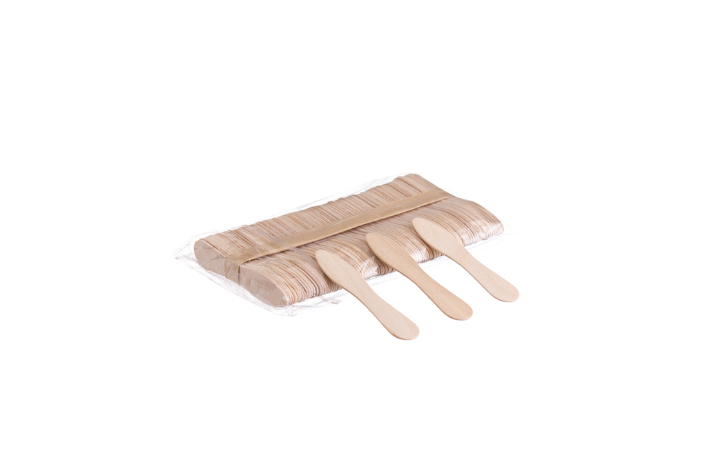 Espátula Gelado Madeira 7,5Cm Pack 100                      