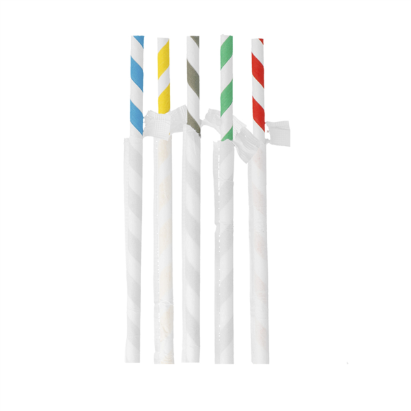 Palhinhas Listradas Embaladas Ø0,80X23,5Cm  100 Unid.       