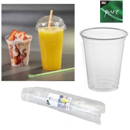 Copos Hurricane, Pet 0,3 L Ø 9,5Cm X11,7Cm 50 Unidades      