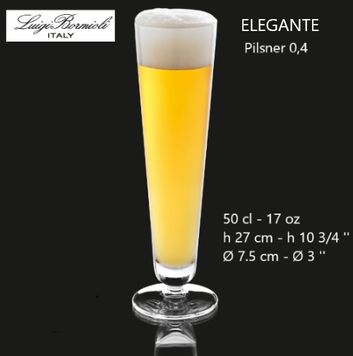Elegante Pilsner 0.4  50Cl C389 Luigi Bormioli              