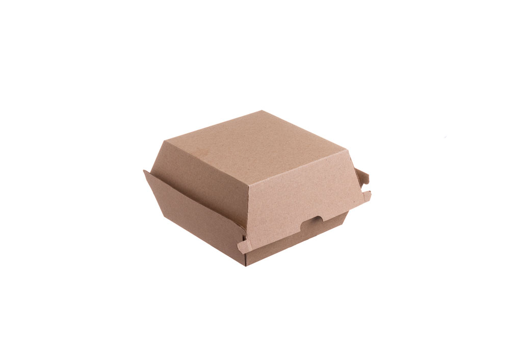 Caixa P/ Hamburguer Kraft 10,5X10,5X4|8Cm Pack 50           