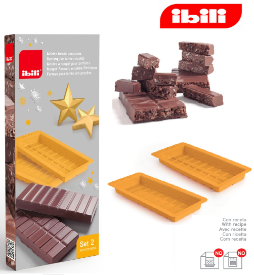Conjunto 2 Formas Torrao Chocolate 23X10,5Cm Ibili          