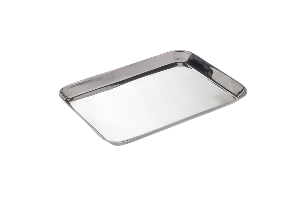 Bandeja Retangular Inox 25X19X1,8Cm                         