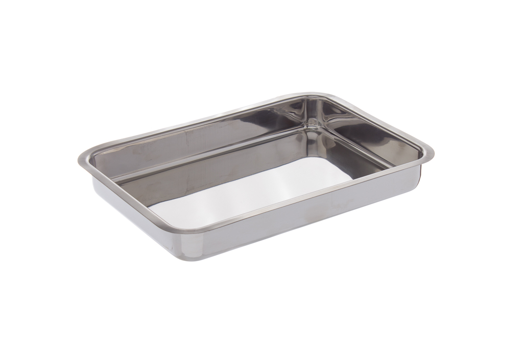 Tabuleiro Inox 40X30X4,8Cm Espessura 0.7Mm                  