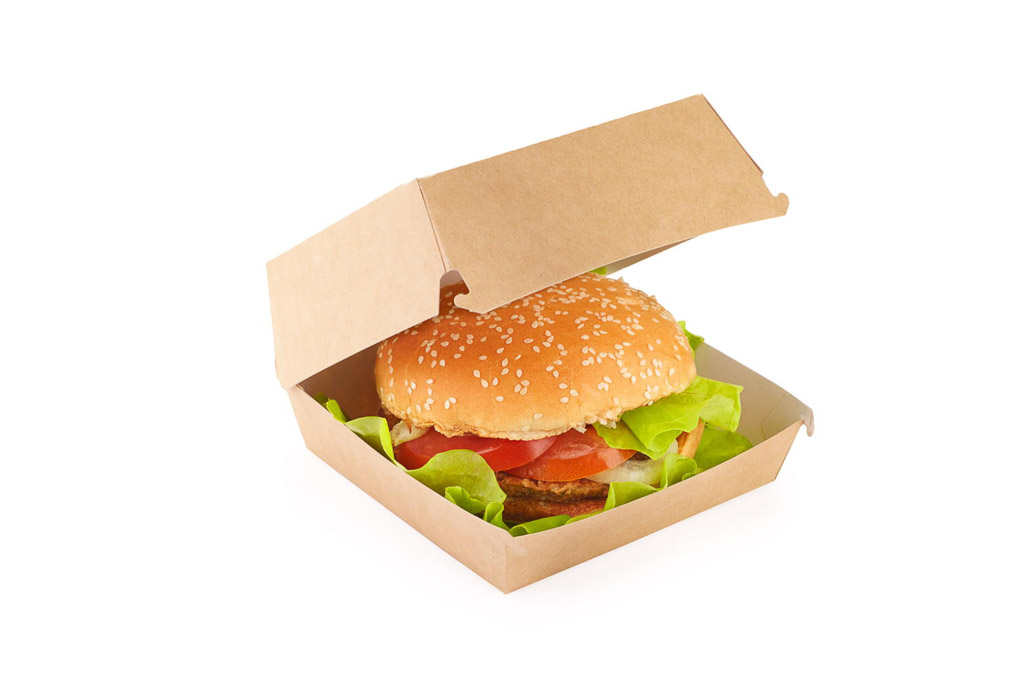 Caixa P/ Hamburguer Kraft 14X14X7Cm Pack 50                 