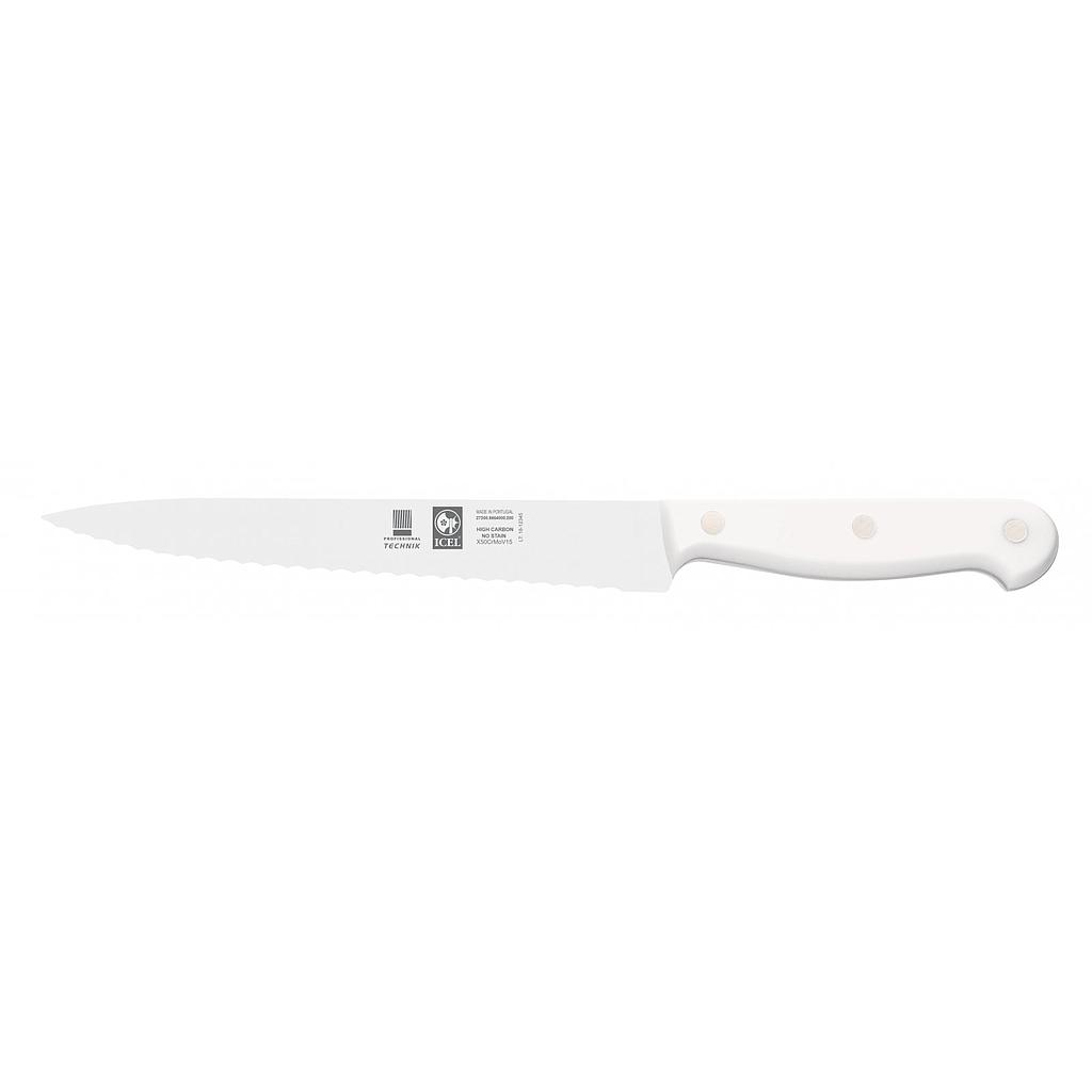 Faca Para Trinchar Serrilha 20Cm Cabo Br. Technik  Icel     