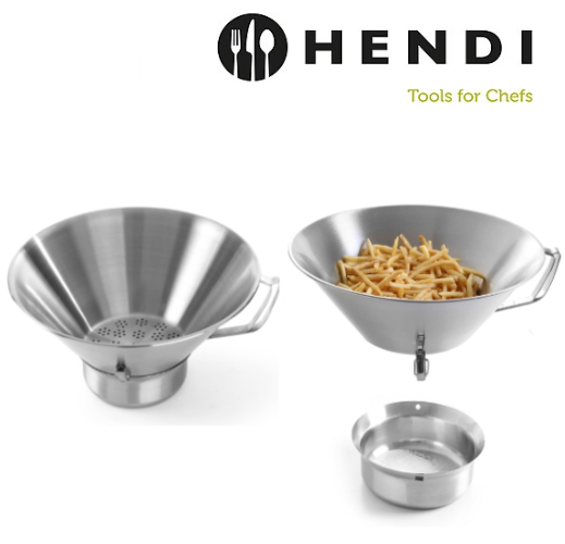 Escorredor De Fritos Inox Profissional 410X170Mm Hendi      