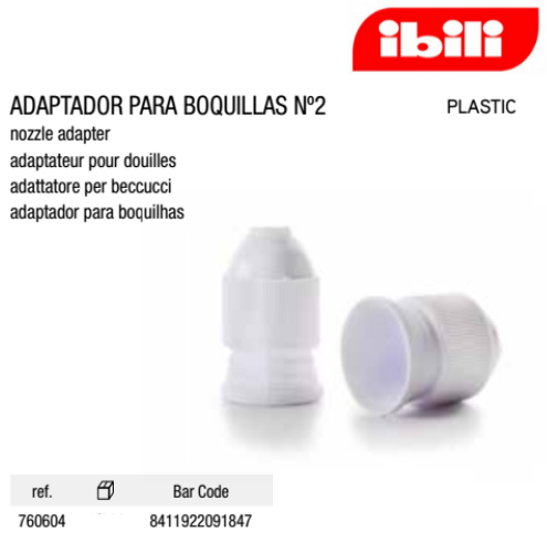 Adaptador Para Boquilhas Nº2  Ibili                         