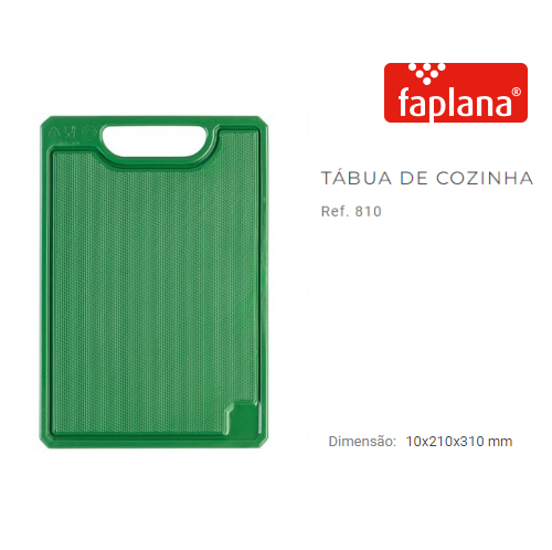 Tabua De Corte  Verde Ref.810 320X225X125Mm Faplana         
