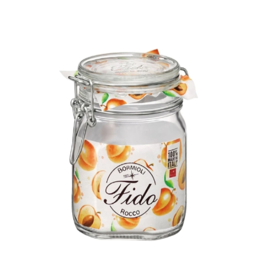 Frasco Fido Vidro Com Mola Transparente 75Cl Bormioli       