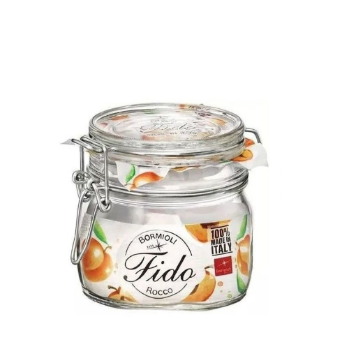 Frasco Fido Vidro Com Mola Transparente 50Cl Bormioli       